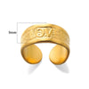 Wholesale Simple Geometric Widesided Stainless Steel Electroplated Ring For Men And Women Couples