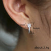 Wholesale Simple Geometric Zircon Earrings Copper For Women Students