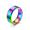 Wholesale Simple Glossy Mirror Polished Stainless Steel Rings With Geometric Style For Unisex