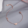 Wholesale Simple Gold Inlaid Heart Shape Titanium Steel Bracelet For Women