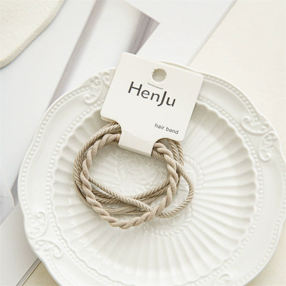 Wholesale Simple Handmade Acrylic Fiber Hair Rope Set Headwear