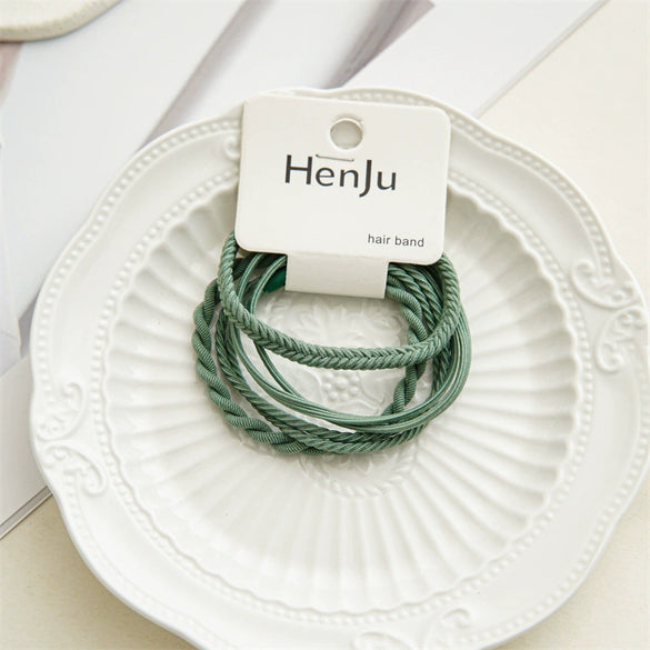 Wholesale Simple Handmade Acrylic Fiber Hair Rope Set Headwear