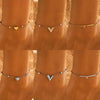 Wholesale Simple Heart Shape Stainless Steel Geometric Anklet For Women