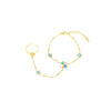 Wholesale Simple Heart Shape Stainless Steel Gold Plated Bracelet For Women