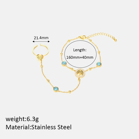 Wholesale Simple Heart Shape Stainless Steel Gold Plated Bracelet For Women
