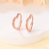 Wholesale Simple Heartshaped And Star Earrings Copper Silver Plated