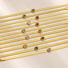 Wholesale Simple Heartshaped Birthstone Bracelet For Women Stainless Steel Electroplated