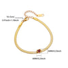 Wholesale Simple Heartshaped Birthstone Bracelet For Women Stainless Steel Electroplated