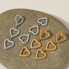 Wholesale Simple Heartshaped Stainless Steel Earrings With Long Tassel And Electroplating Design For Women
