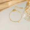 Wholesale Simple Heartshaped Titanium Steel Women's Bracelet With Electroplating