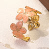 Wholesale Simple Hydraulic Pressure Stainless Steel Flower Oildrip Bracelet Jewelry Accessories