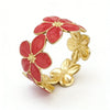 Wholesale Simple Hydraulic Pressure Stainless Steel Flower Oildrip Bracelet Jewelry Accessories