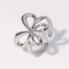 Wholesale Simple Ins Cold Style Butterfly Animals Zodiac Electroplated Stainless Steel Ring For Women