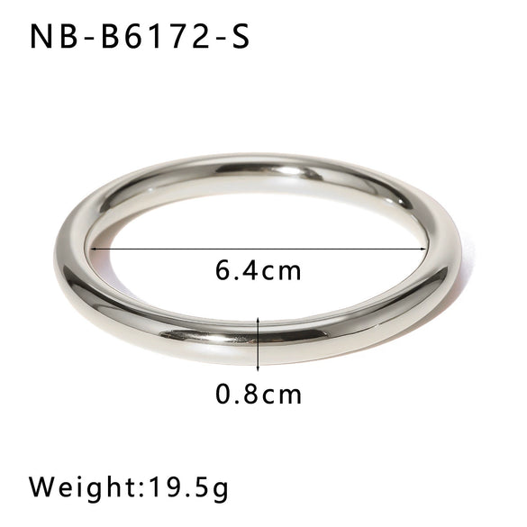 Wholesale Simple Ins Style Hollow Ring Bracelet Stainless Steel 18K Gold Plated Non Fading Jewelry