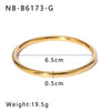 Wholesale Simple Ins Style Hollow Ring Bracelet Stainless Steel 18K Gold Plated Non Fading Jewelry