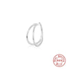 Wholesale Simple Ins Style S925 Sterling Silver Unisex Crown Body Puncture Cartilage Nose Ring With Gold Inlaid And U Shape Design