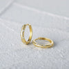 Wholesale Simple Ins Style Sterling Silver Geometric Zircon Earrings With Electroplating For Women