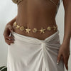 Wholesale Simple Iron Waist Chain With Starfish Shell Flower Design For Women