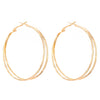 Wholesale Simple Irregular Spiny Circle Alloy Earrings With Electroplating Geometric Design For Women