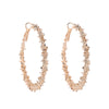 Wholesale Simple Irregular Spiny Circle Alloy Earrings With Electroplating Geometric Design For Women