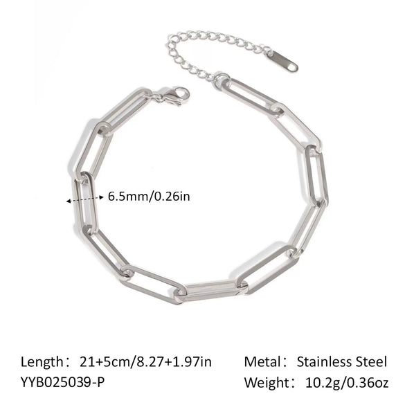 Wholesale Simple Ladies Stainless Steel Cross Chain Bracelet With Pvd Furnace Vacuum Real Gold Plating And Niche Geometric Design