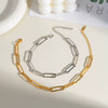 Wholesale Simple Ladies Stainless Steel Cross Chain Bracelet With Pvd Furnace Vacuum Real Gold Plating And Niche Geometric Design