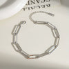 Wholesale Simple Ladies Stainless Steel Cross Chain Bracelet With Pvd Furnace Vacuum Real Gold Plating And Niche Geometric Design