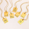 Wholesale Simple Letter Glossy Stainless Steel Necklace With Electroplating Fashionable Retro Love Design