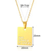 Wholesale Simple Letter Glossy Stainless Steel Necklace With Electroplating Fashionable Retro Love Design
