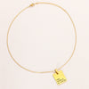 Wholesale Simple Letter Glossy Stainless Steel Necklace With Electroplating Fashionable Retro Love Design