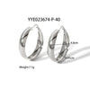 Wholesale Simple Light Luxury Arc Ring Earrings In Stainless Steel With Geometric Design And Pvd Furnace Real Gold Electroplating For Women