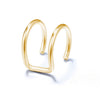 Wholesale Simple Lines Diamond Double C And Double U Shaped Ear Clips For Women And Unisex Made Of Alloy With Rhinestone Design