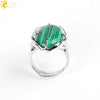 Wholesale Simple Metal Jewelry With Natural Crystal And Copper Oval Air Claw Ring