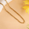 Wholesale Simple Minimalist Geometric Stainless Steel Electroplated Nk Chain Necklace For Women