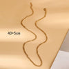 Wholesale Simple Minimalist Geometric Stainless Steel Electroplated Nk Chain Necklace For Women