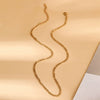Wholesale Simple Minimalist Geometric Stainless Steel Electroplated Nk Chain Necklace For Women