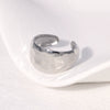 Wholesale Simple Niche Highend Stainless Steel Open Ring With Adjustable Opening Electroplated Titanium Steel Ring Unisex