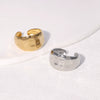 Wholesale Simple Niche Highend Stainless Steel Open Ring With Adjustable Opening Electroplated Titanium Steel Ring Unisex
