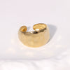 Wholesale Simple Niche Highend Stainless Steel Open Ring With Adjustable Opening Electroplated Titanium Steel Ring Unisex