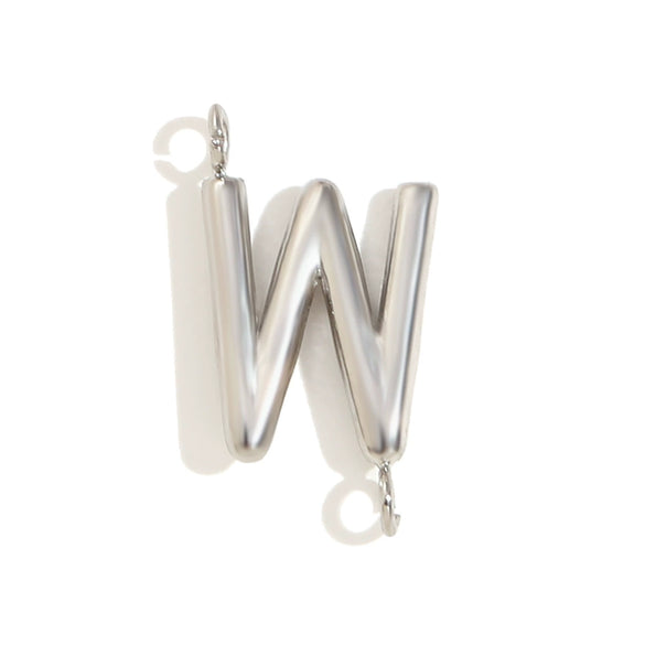 Wholesale Simple Niche Personality Jewelry Accessories Stainless Steel 18K Gold Plated Letter Pendant