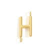 Wholesale Simple Niche Personality Jewelry Accessories Stainless Steel 18K Gold Plated Letter Pendant