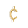 Wholesale Simple Niche Personality Jewelry Accessories Stainless Steel 18K Gold Plated Letter Pendant