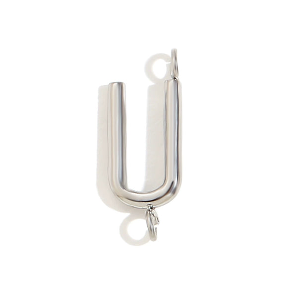 Wholesale Simple Niche Personality Jewelry Accessories Stainless Steel 18K Gold Plated Letter Pendant