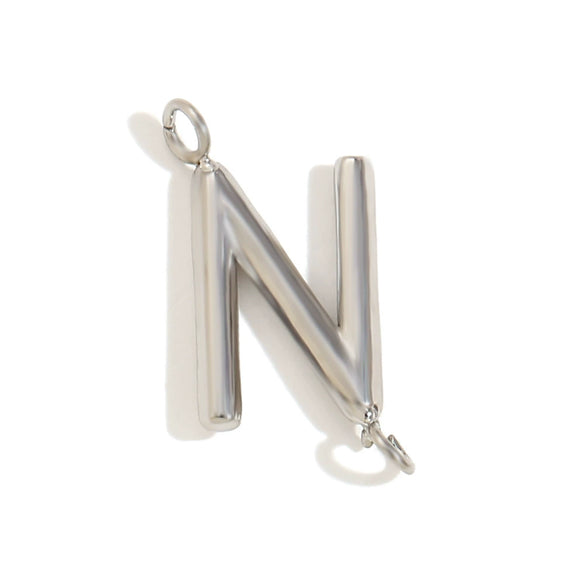 Wholesale Simple Niche Personality Jewelry Accessories Stainless Steel 18K Gold Plated Letter Pendant