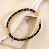 Wholesale Simple Oildropping Bamboo Stainless Steel 18K Goldplated Bracelet