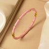Wholesale Simple Oildropping Bamboo Stainless Steel 18K Goldplated Bracelet