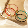 Wholesale Simple Oildropping Bamboo Stainless Steel 18K Goldplated Bracelet