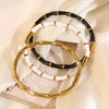 Wholesale Simple Oildropping Bamboo Stainless Steel 18K Goldplated Bracelet