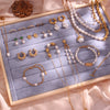 Wholesale Simple Pearl Accessories Set For Women Titanium Steel Bracelet Necklace With Geometric Pattern Electroplating Design