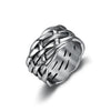Wholesale Simple Personality Geometric Pattern Stainless Steel Ring Polish